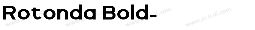 Rotonda Bold字体转换